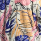 R&B | Warmer Damenmantel mit Kapuze und Blumenmuster