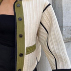 R&B | Elegante Texturierte Herbstjacke für Damen