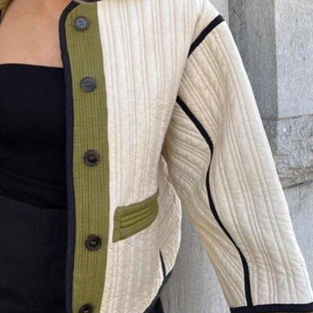 R&B | Elegante Texturierte Herbstjacke für Damen