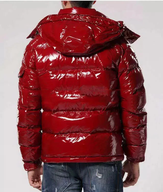 R&B - Glänzende Herren-Pufferjacke