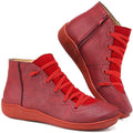 Damen Stiefeletten Modische Synthetikleder Schwarz Elegant Bequem R&B