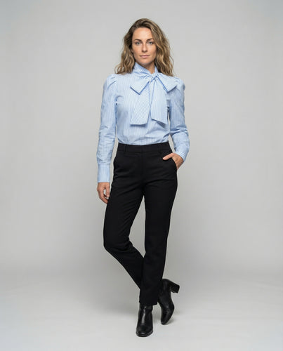 Damen Geraffte Schluppen Mischgewebe Bluse