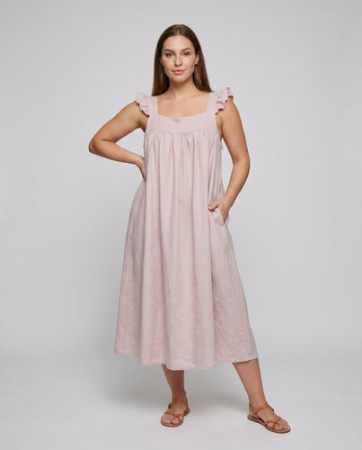 Damen Luftiges Maxikleid mit Rüschendetails