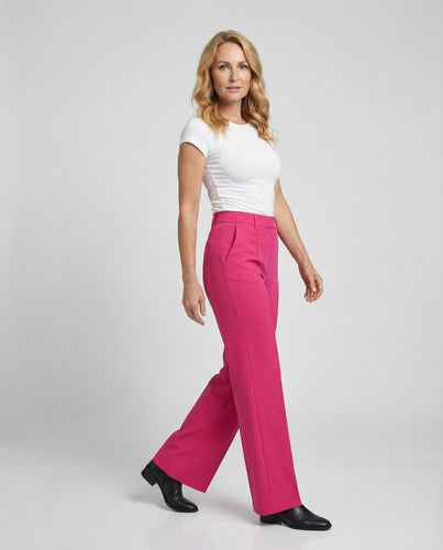 Freizeitkleidung Damen Stoffhose Weit Elegant