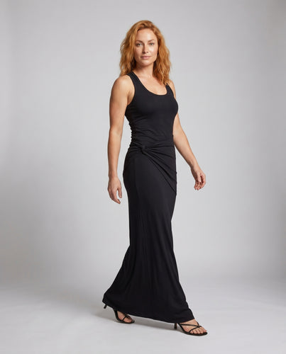 Damen Maxikleid mit elegantem Wickel-Design und figurbetontem Schnitt