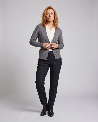 Damen leichte Strickjacke mit tailliertem Design