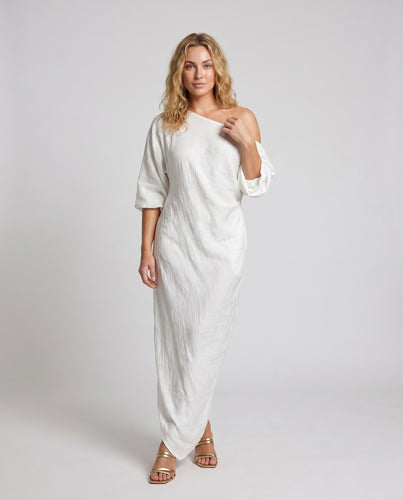 Damen Elegantes Abendkleid mit asymmetrischem Schnitt und offenem Schulterdesign R&B