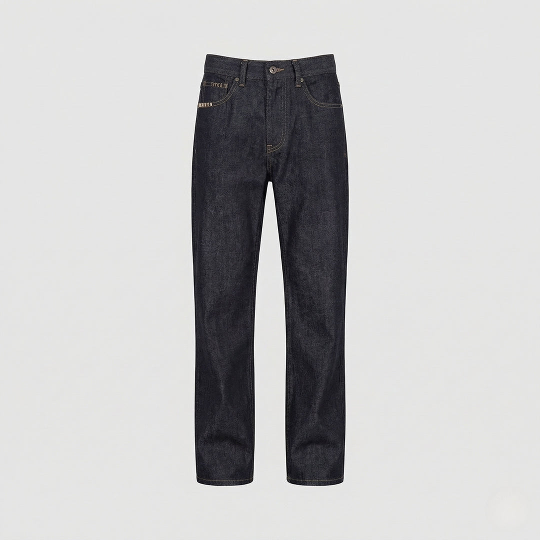 Herren Relax Jeans High Waist aus Raw Denim