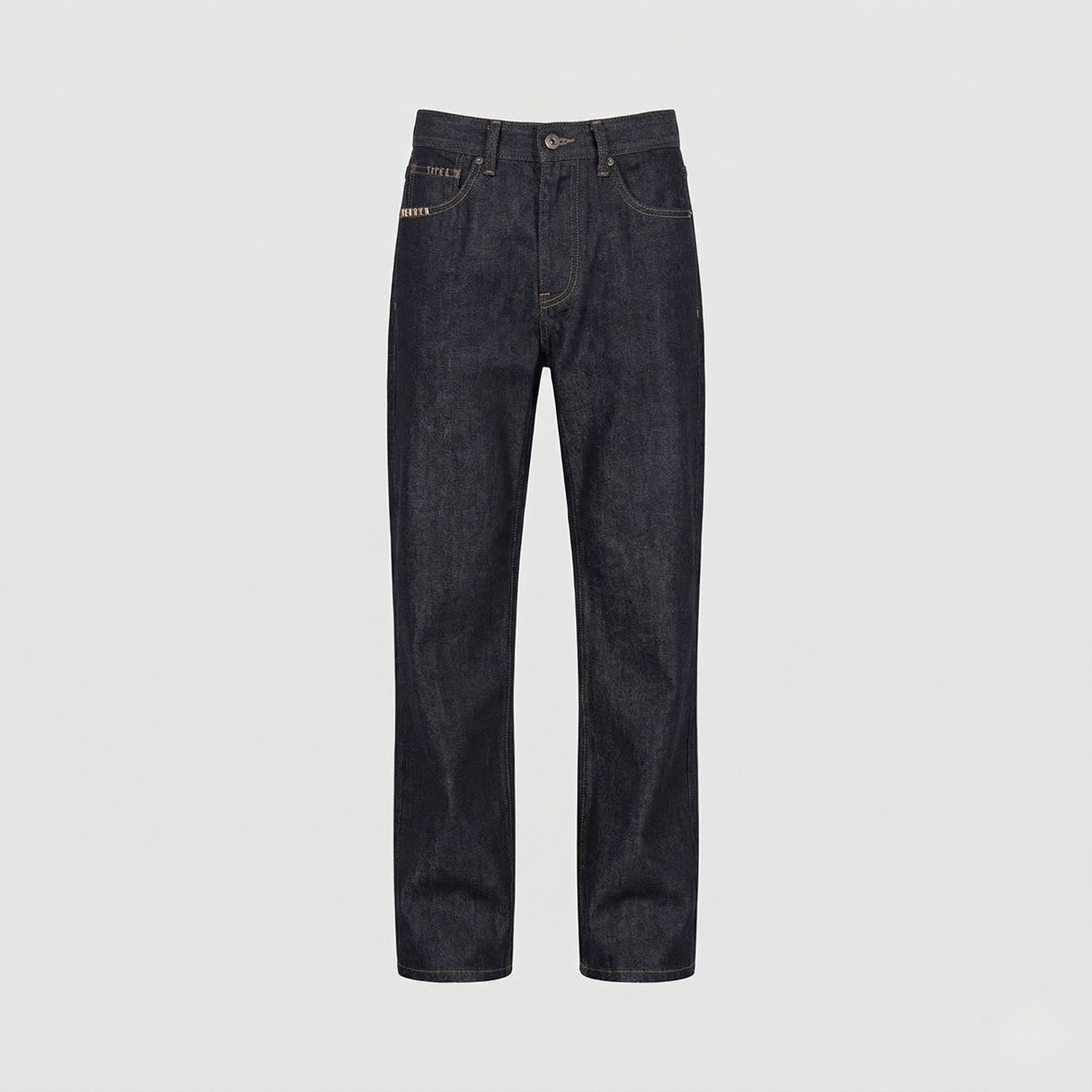 Herren Relax Jeans High Waist aus Raw Denim