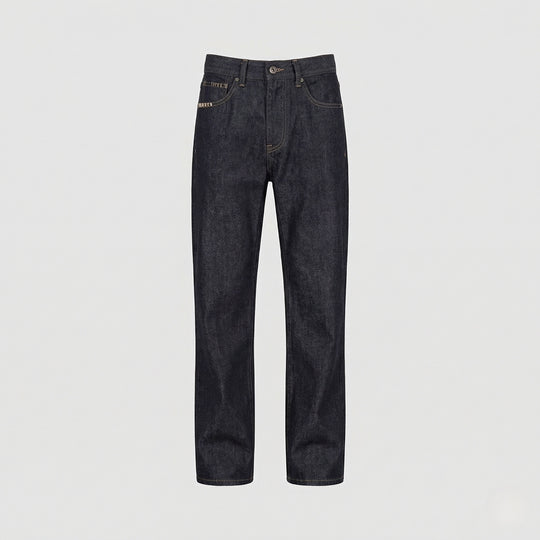 Herren Relax Jeans High Waist aus Raw Denim
