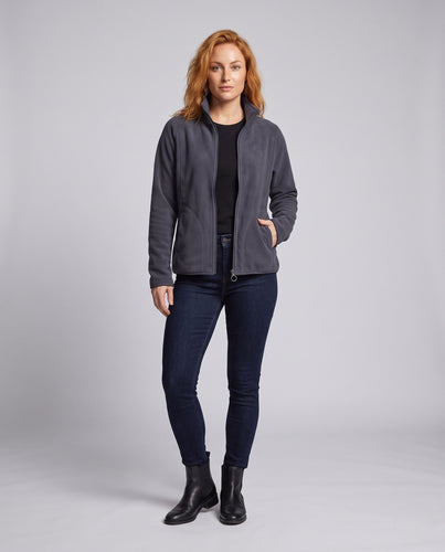 Herren Fleecejacke mit Stehkragen und Windschutz R&B