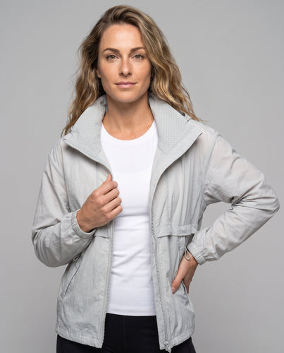 Damen leichte Windjacke mit atmungsaktiven Elementen R&B
