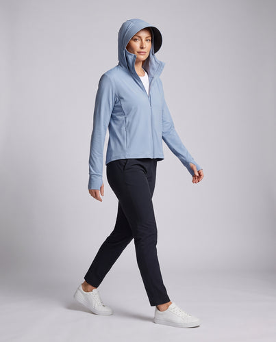 Damen technische Sportjacke mit innovativem Kapuzendesign R&B