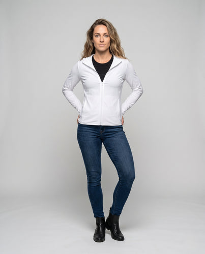 Damen Atmungsaktive Kapuzenjacke aus innovativem Material R&B
