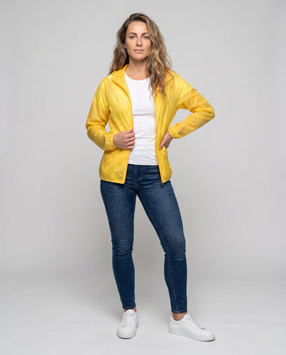 Damen Leichte Regenjacke mit winddichten Eigenschaften R&B