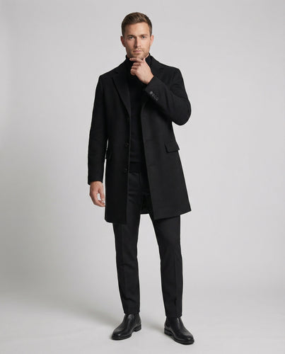 Herren Mantel mit klassischem Revers