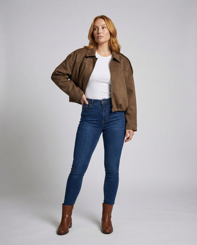R&B | Bomberjacke Aus Wildleder