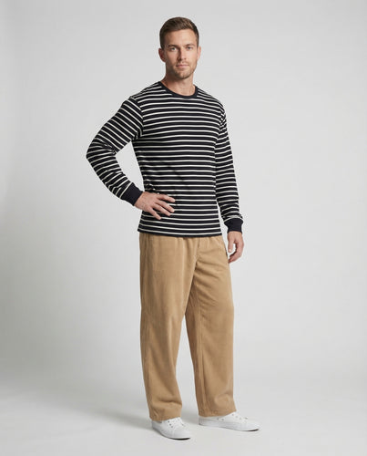 Unisex Cordhose Weit Elastikbund