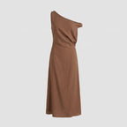 Damen Schulterfreies Maxikleid mit Drapierung
