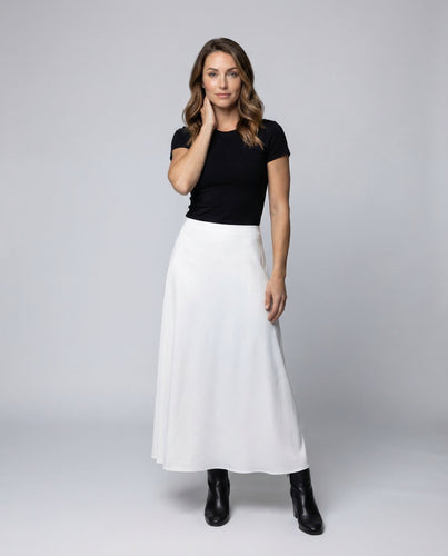 Damen Chiffon Maxirock Fließend
