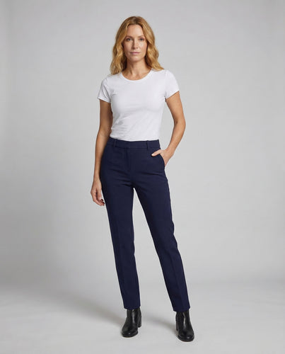 Damen Business-Stoffhose Elastische Rückenpartie