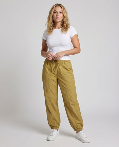 Damen Lässige Cargohose Längsdetails