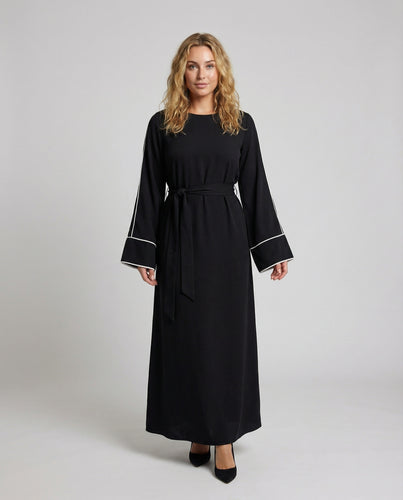 Damen elegantes Maxikleid mit Schluppe