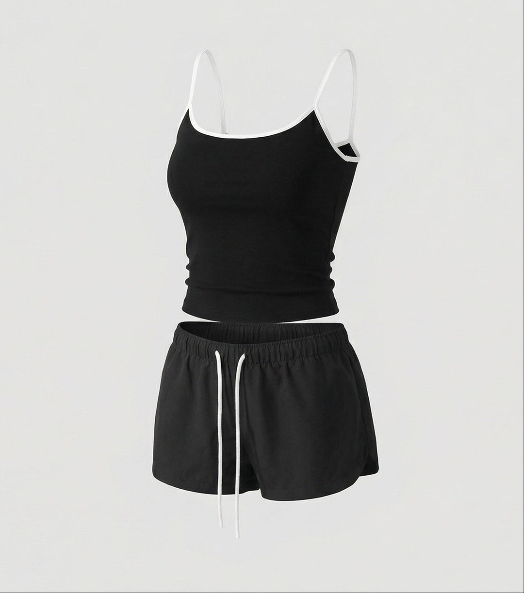 Damen zweiteiliges Sommer-Sportset mit Tanktop