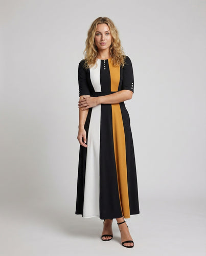 Damen elegantes Maxikleid mit Korselett