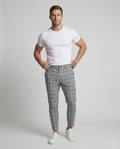 Herren Klassische Slim-Fit Chinohose