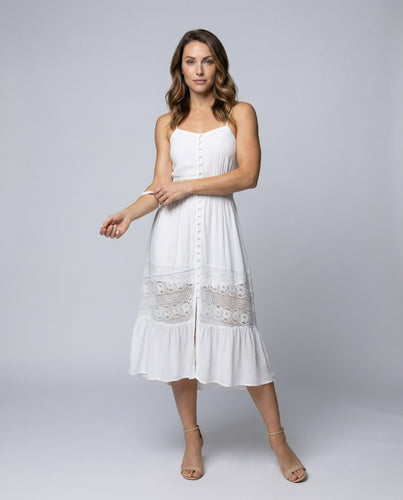 Damen rückenfreies Minikleid mit Häkelspitze