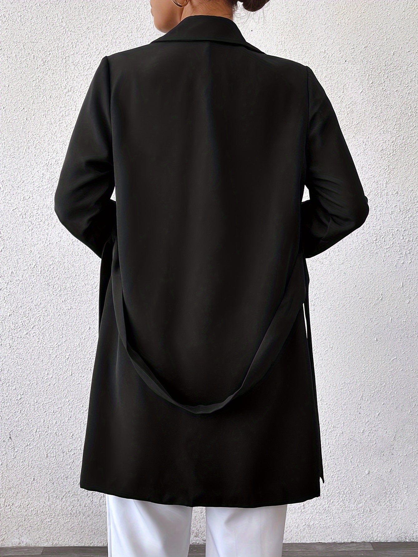 R&B | Wendbarer Langer Jacke mit Bindegürtel