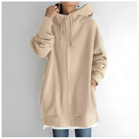 R&B | Fleece-Hoodie mit Reißverschluss