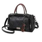 R&B | Geräumige Handtasche aus weichem mit Riemen und Reißverschluss