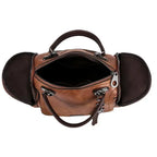 R&B | Geräumige Handtasche aus weichem mit Riemen und Reißverschluss