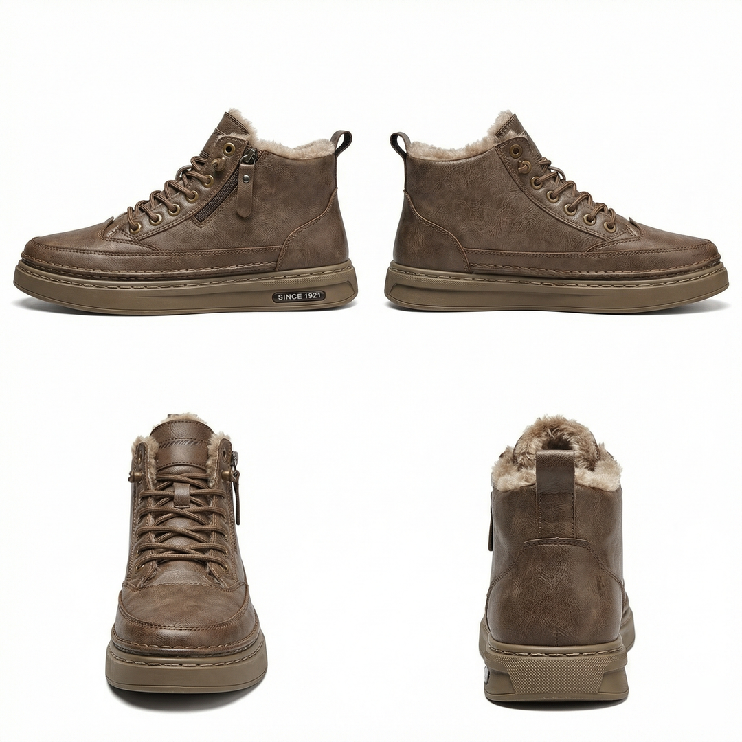 R&B | Herren Schneestiefel mit warmem Baumwollfutter und rutschfester Sohle