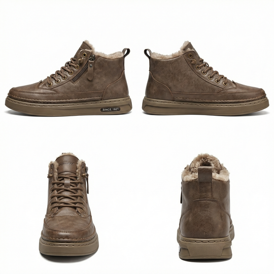 R&B | Herren Schneestiefel mit warmem Baumwollfutter und rutschfester Sohle