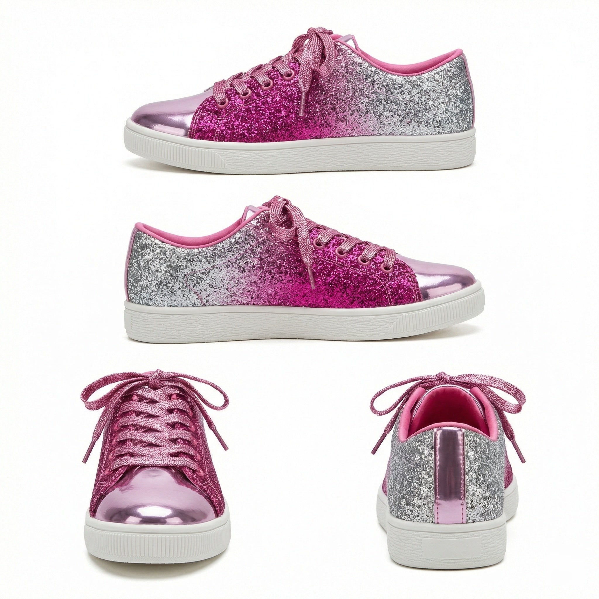 luxuriöser lässiger Glitzer-Damenschuh