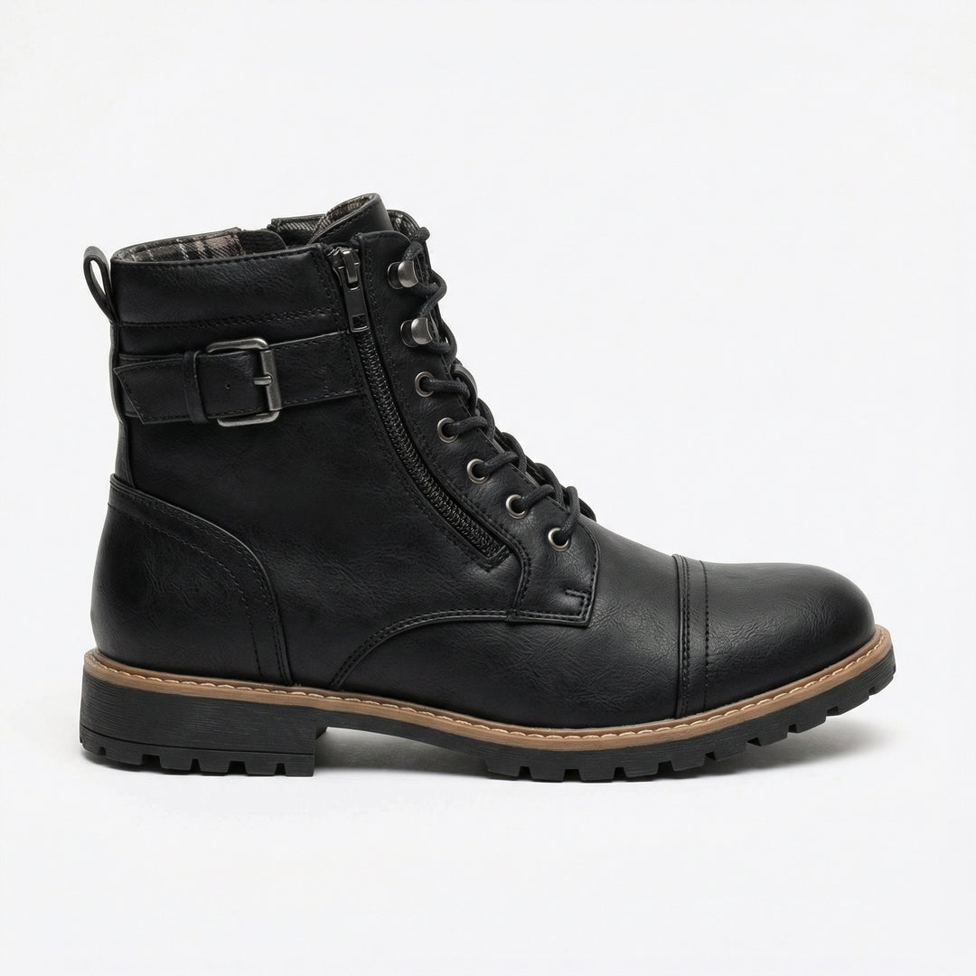 Motorradstiefel aus echtem Leder R&B