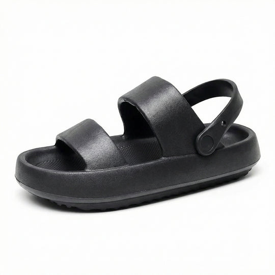 R&B | Orthopädische Sandalen Comfort Plus Pantoletten mit Doppelriemen Gepolsterte, Lässige Slip-On-Sandalen