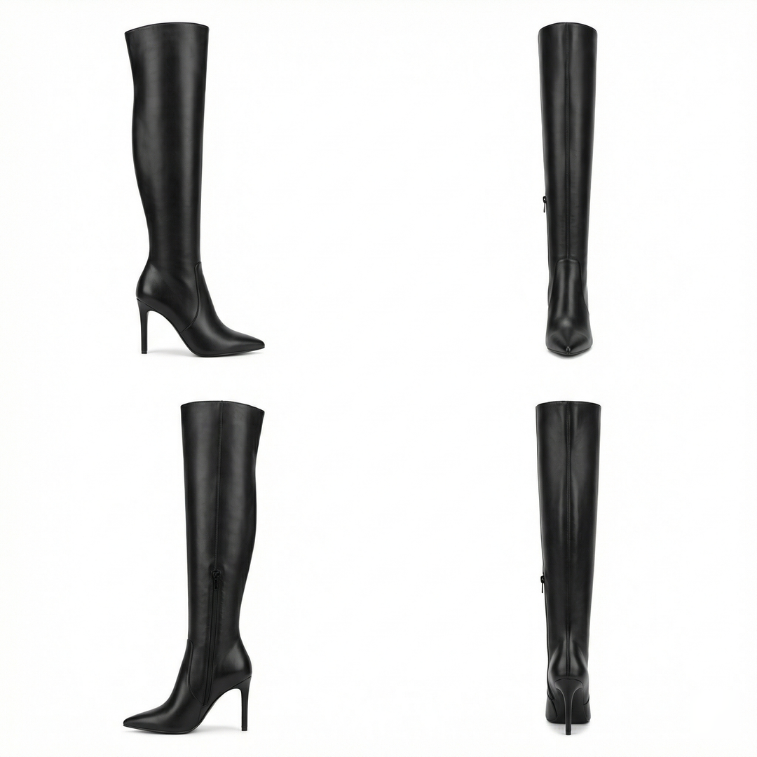 R&B | Flache Overknee-Stiefel aus für den Winter