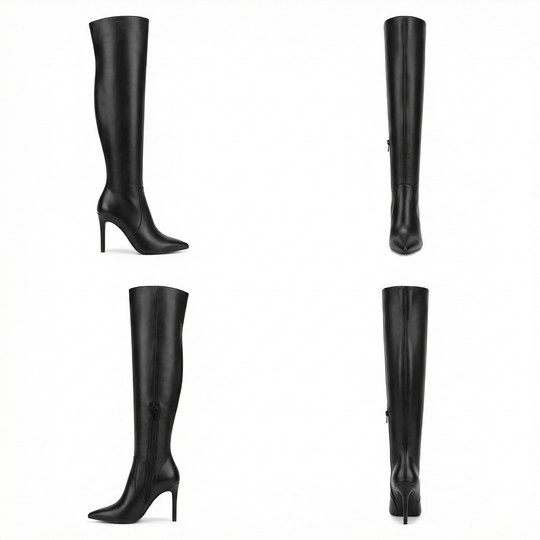 R&B | Flache Overknee-Stiefel aus für den Winter