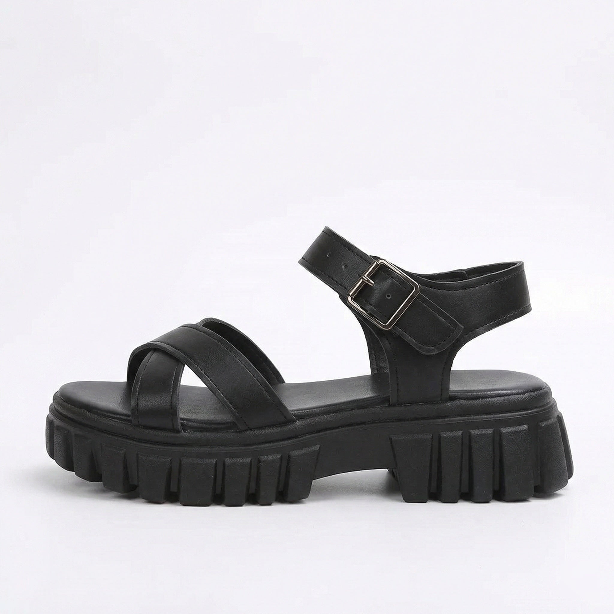 R&B | Einfarbige Freizeitsandalen