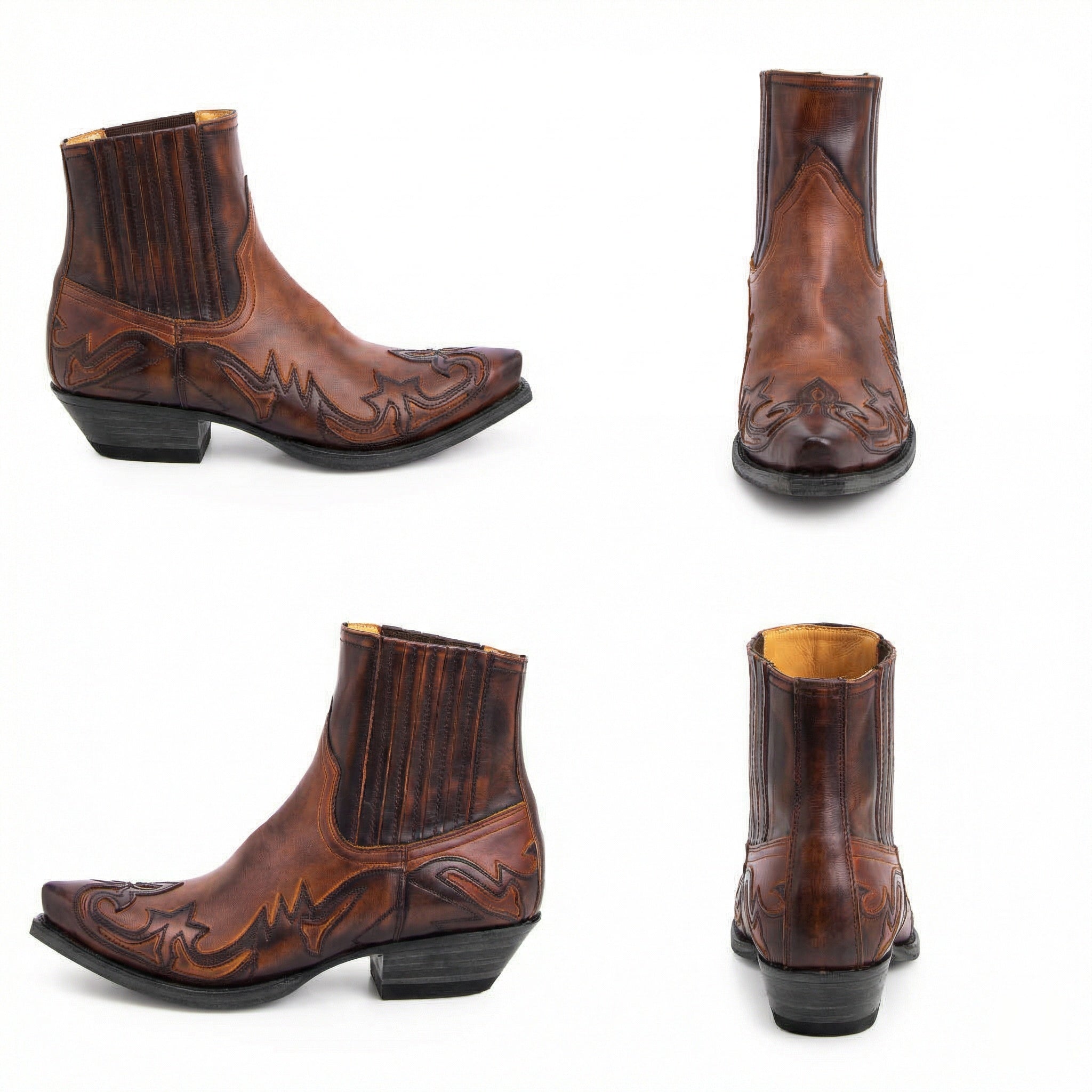 Robuste Leder-Cowboystiefel für Damen R&B
