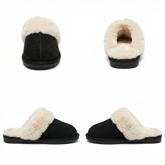 Winterhausschuhe - Warm - Fell - Hausschuhe - Damenschuhe R&B