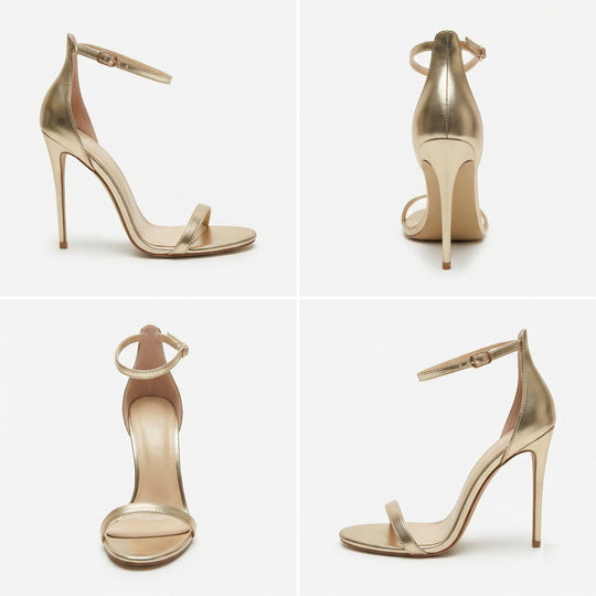 R&B | Fischmundschnalle Stiletto Absatz Hohe Absatzsandalen