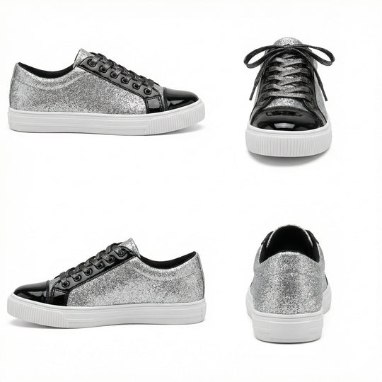 luxuriöser lässiger Glitzer-Damenschuh