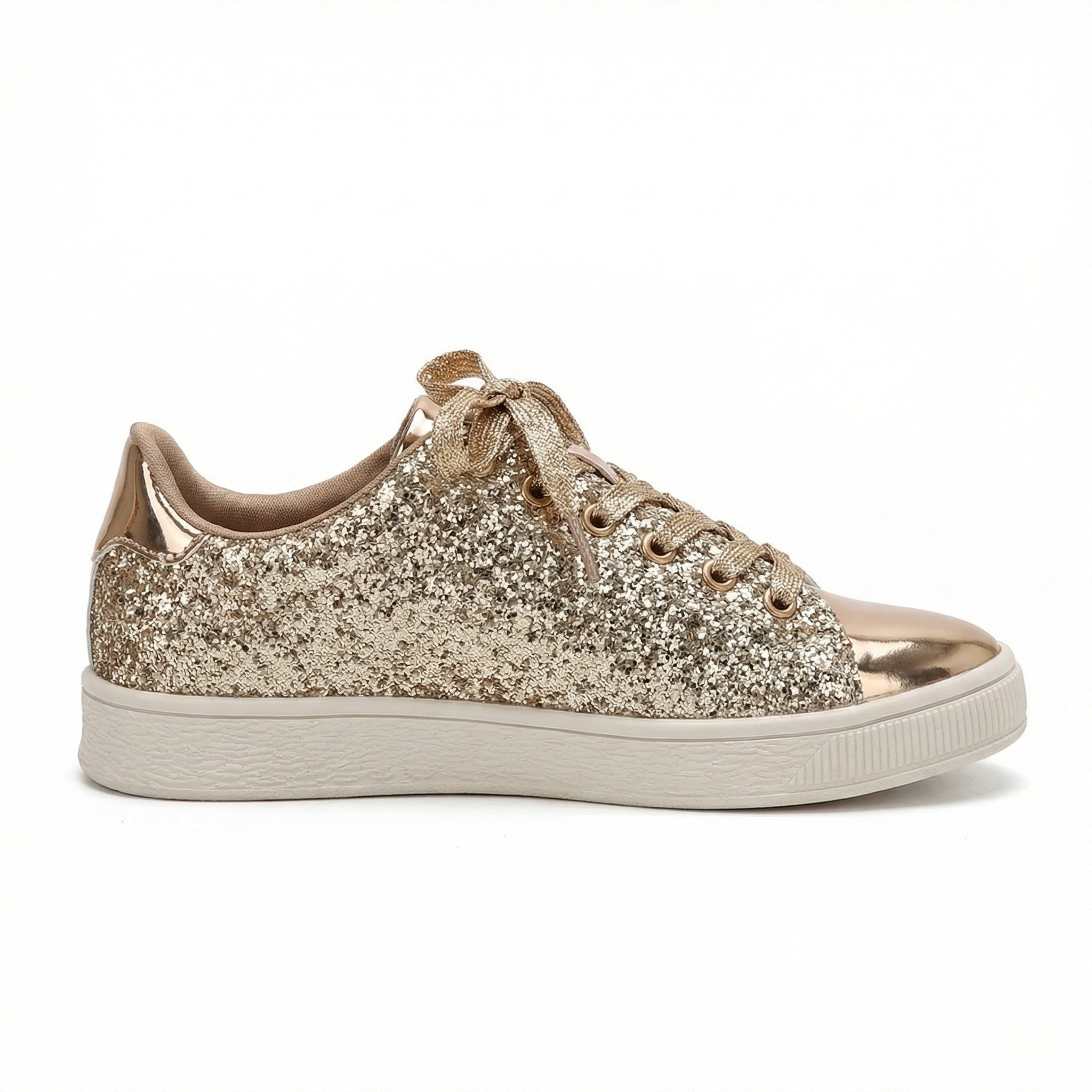 luxuriöser lässiger Glitzer-Damenschuh