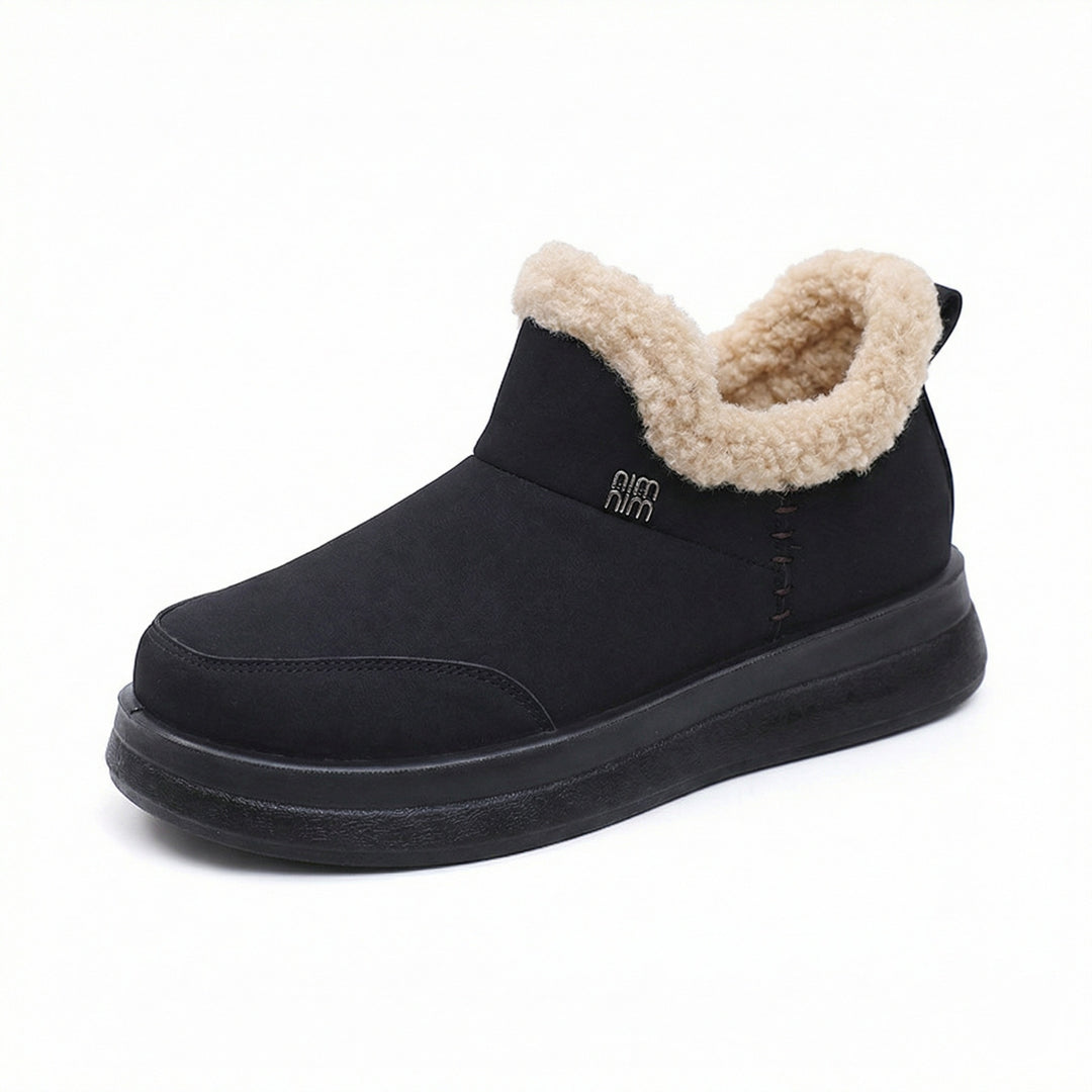 Damen Lammfell gefütterte Winterstiefel R&B