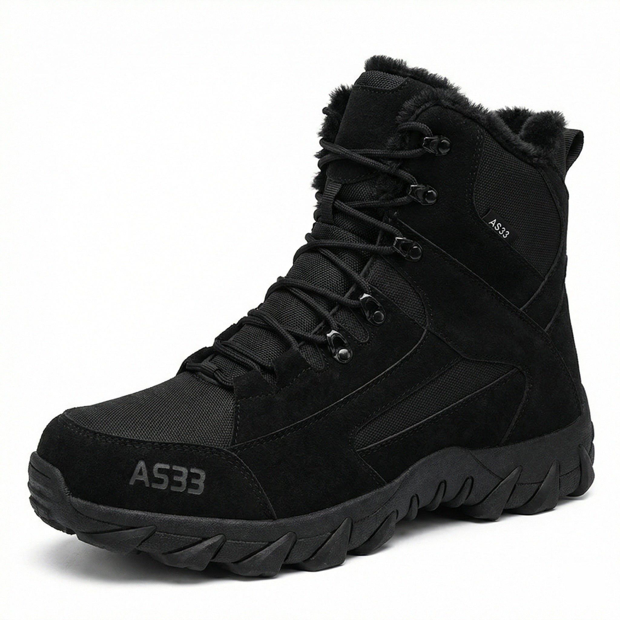 Herren wetterfeste Winterstiefel mit isolierender Fütterung und rutschfester Sohle R&B